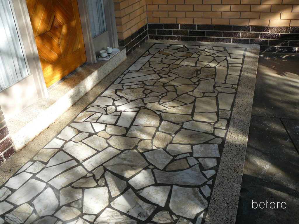 terrazzo restoration front porch front verandah