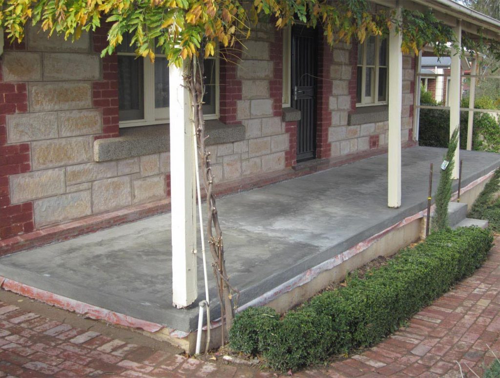 Concrete Resurfacing, front verandah new concrete