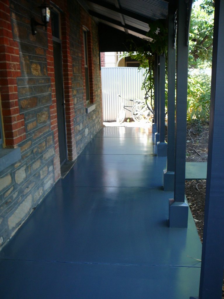 After painting, finished verandah