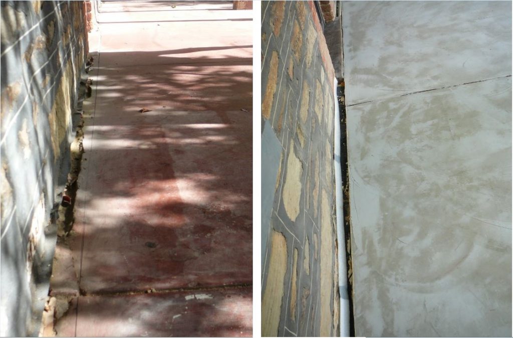 Concrete screed, clean cut edges