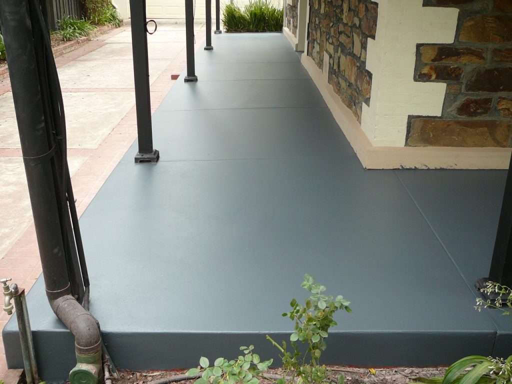 Concrete resurfacing, Verandah painted & finished