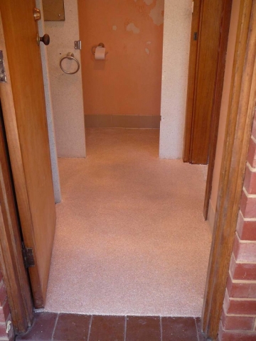 Bathroom Floor Resurfacing Seamless Multiflake Coating