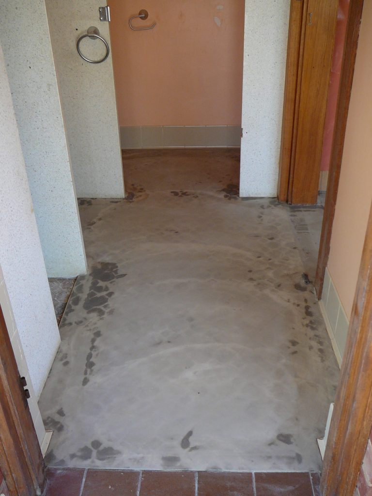Bathroom Floor Resurfacing of Tiles