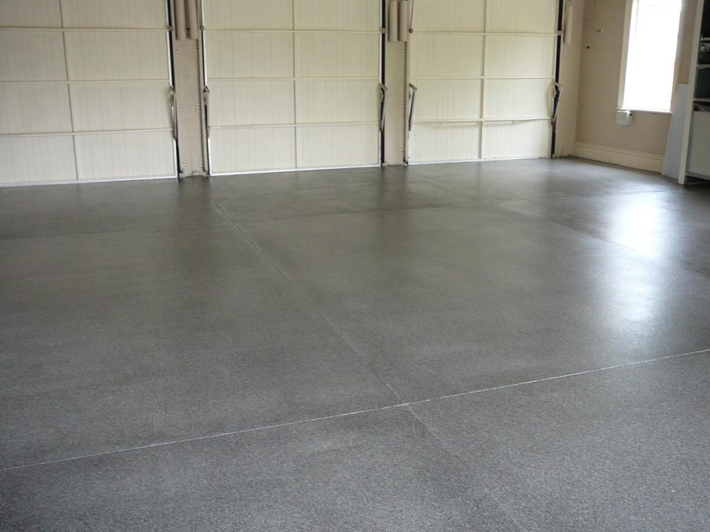 6 car garage floor resurfacing, with Multiflake