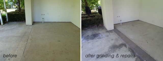 Concrete resurfacing and repairs, outdoor room