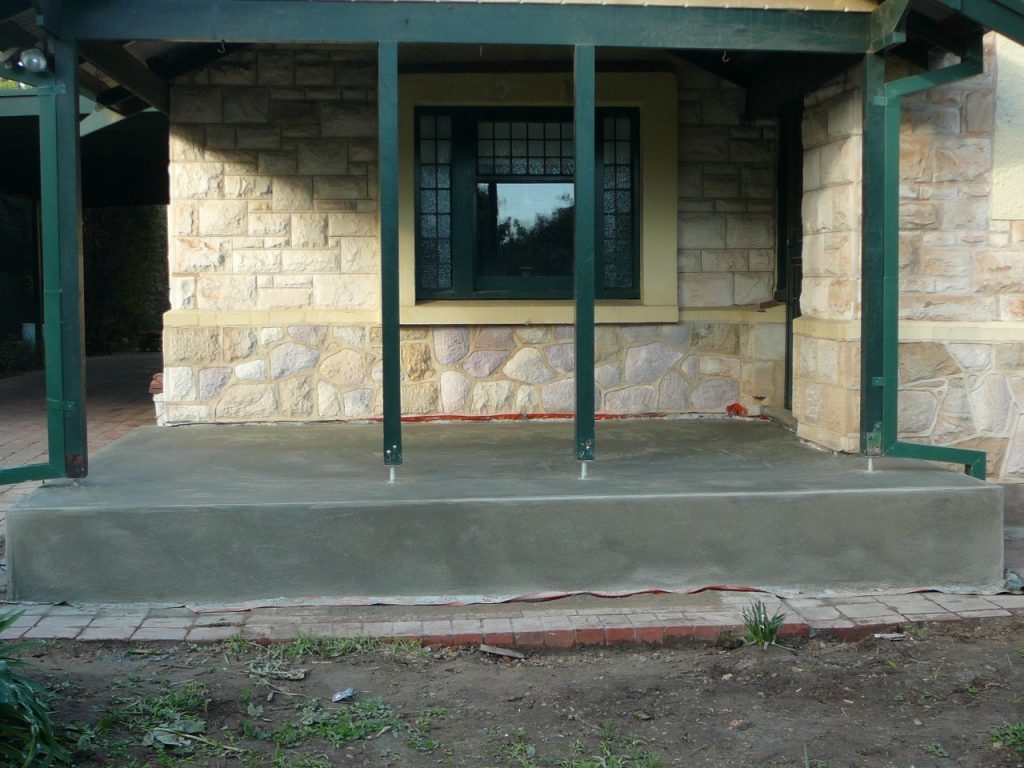 Concrete resurfacing, new concrete poured