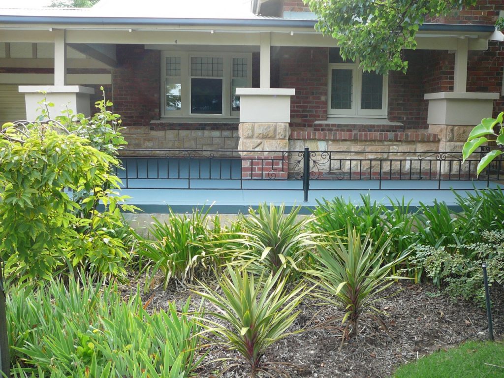 Concrete resurfacing, new verandah green