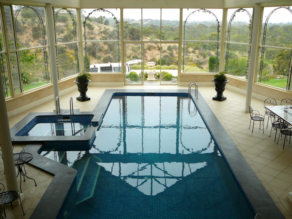 Concrete resurfacing: pool coping - after