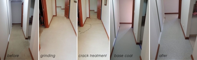 Concrete resurfacing: start to finish Multiflake - Process