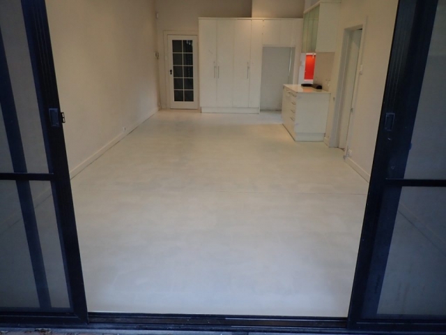 Slate resurfacing: colour base coat, dining room