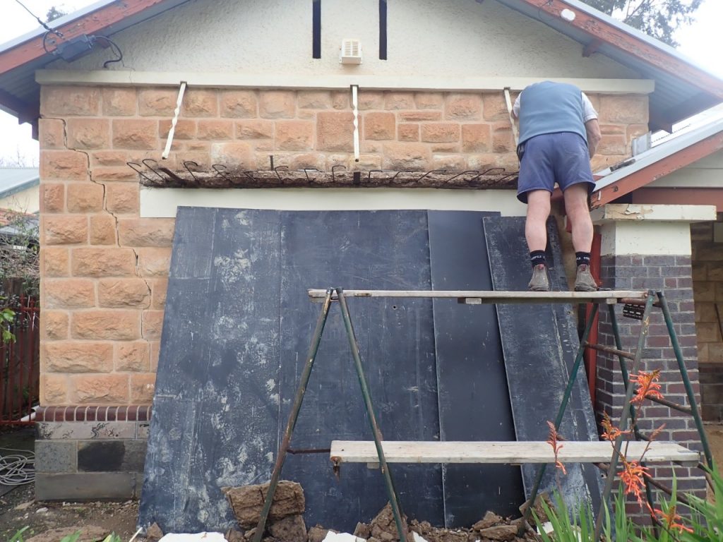 Concrete repairs, removal of concrete canopy