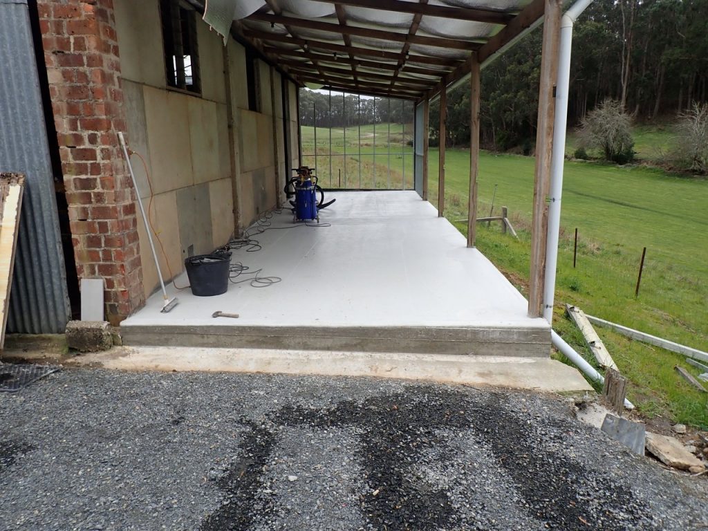Concrete resurfacing: New concrete floor