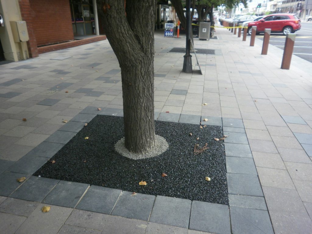 Epoxy gravel tree base for Council