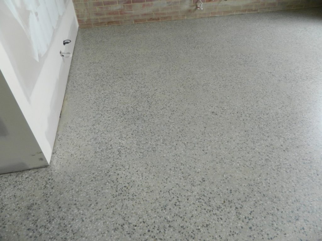 Polished concrete floor