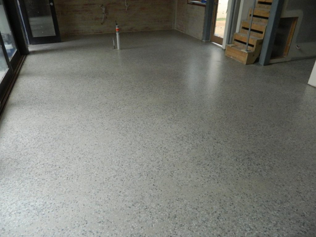 Polished concrete floor