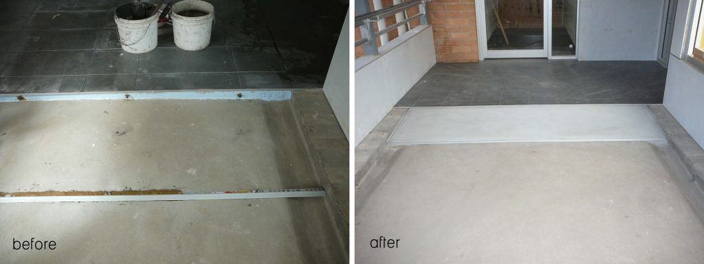 Concrete ramp
