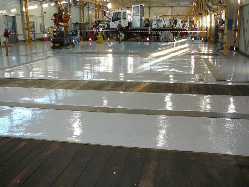 Factory floor Epoxy paint
