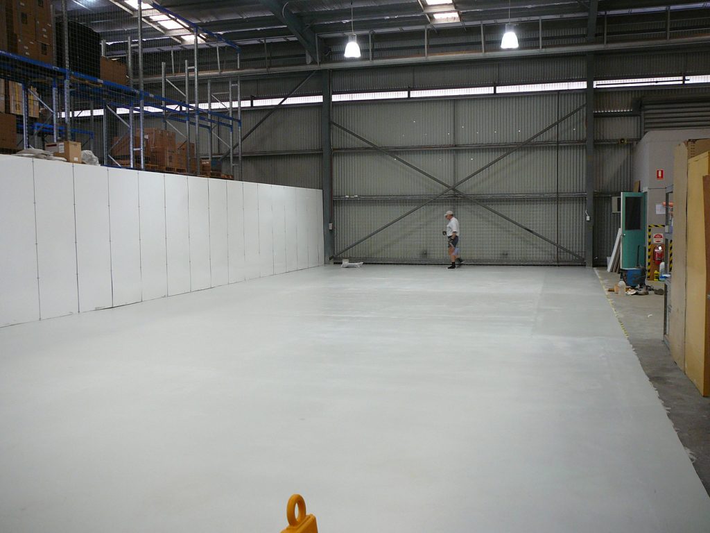 Floor Resurfacing: Large warehouse floor