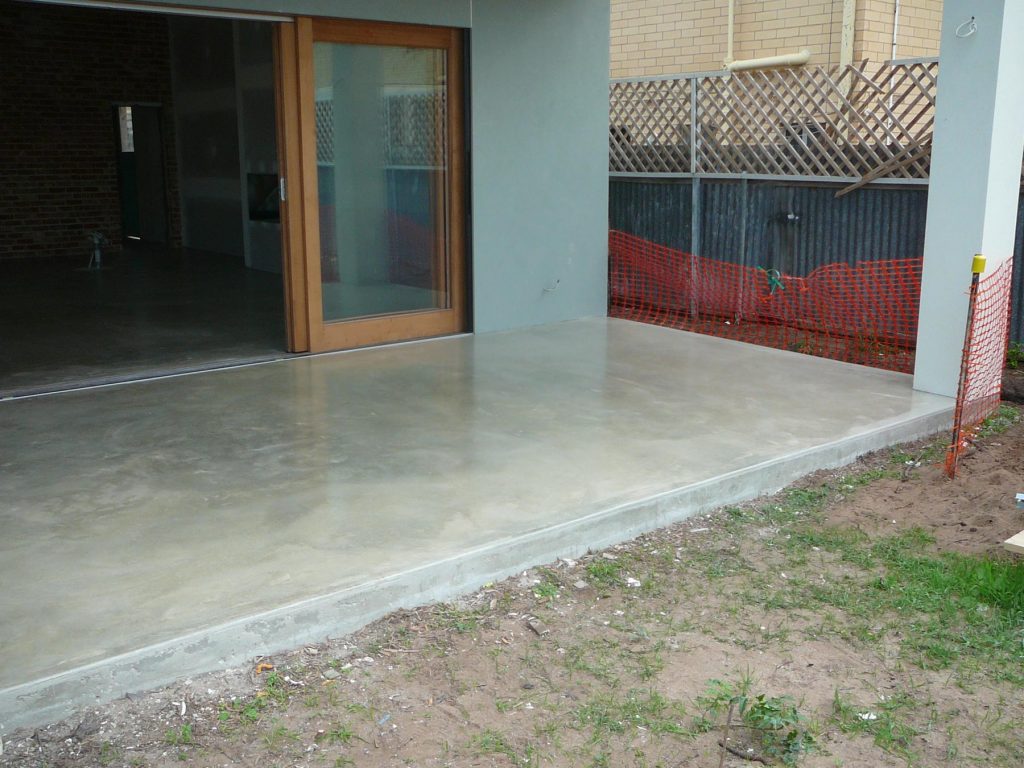 Polished concrete: Patio